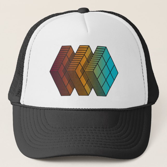 Cube Trucker Hat (Front)
