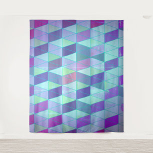 Cubes Into Triangles Geometric Pattern Tapestry