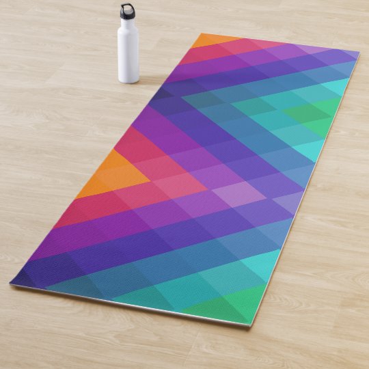 Cubical Colours Yoga Mat Zazzle Co Nz