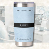 Cubicle Chic Powder Blue Executive Travel Mug