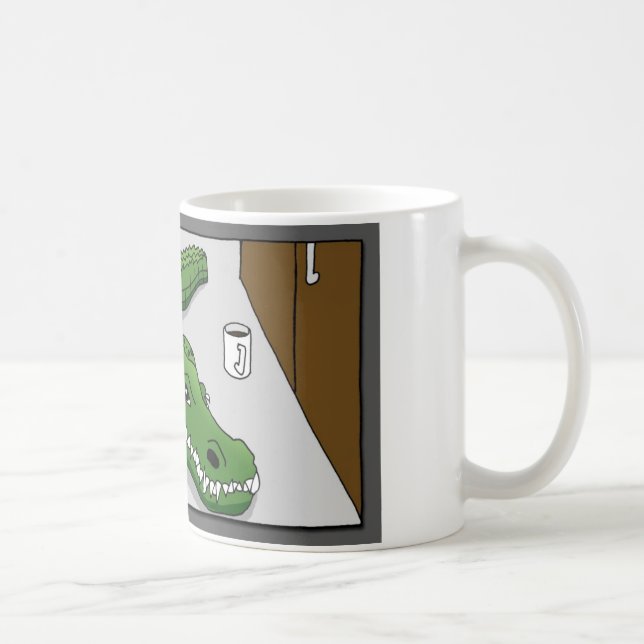 Cubicle Croc Coffee Mug (Right)