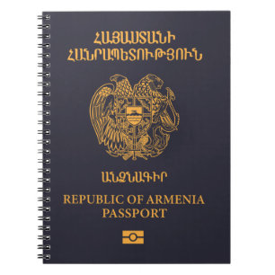 Cubierta del pasaporte de Armenia Notebook