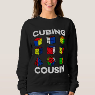 Cubing Cousin Speedcubing Speedsolving Cuber Sweatshirt