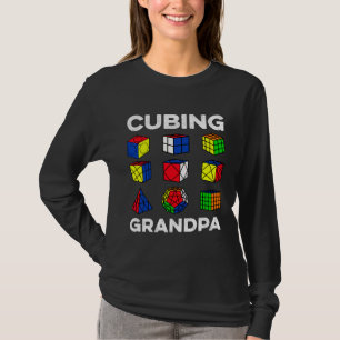 Cubing Grandpa Speedcubing Speedsolving Cuber T-Shirt