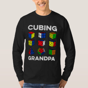 Cubing Grandpa Speedcubing Speedsolving Cuber T-Shirt