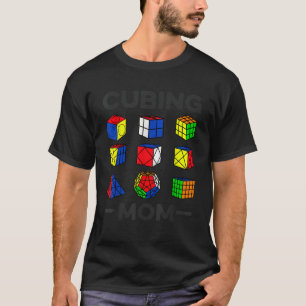 Cubing Mum Funny Speed Cubing Math Lover T-Shirt