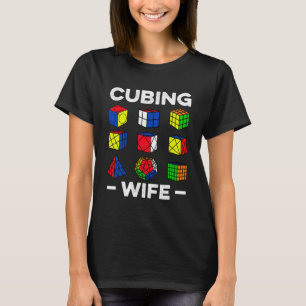 Cubing Wife Speedcubing Speedsolving Cuber T-Shirt