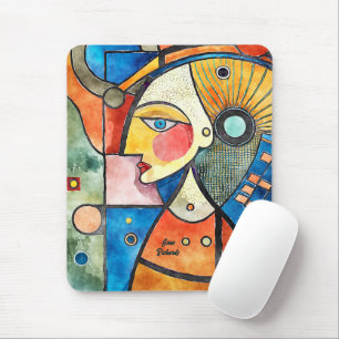 Cubism Design Mouse Pad