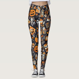 Cubism Halloween Leggings