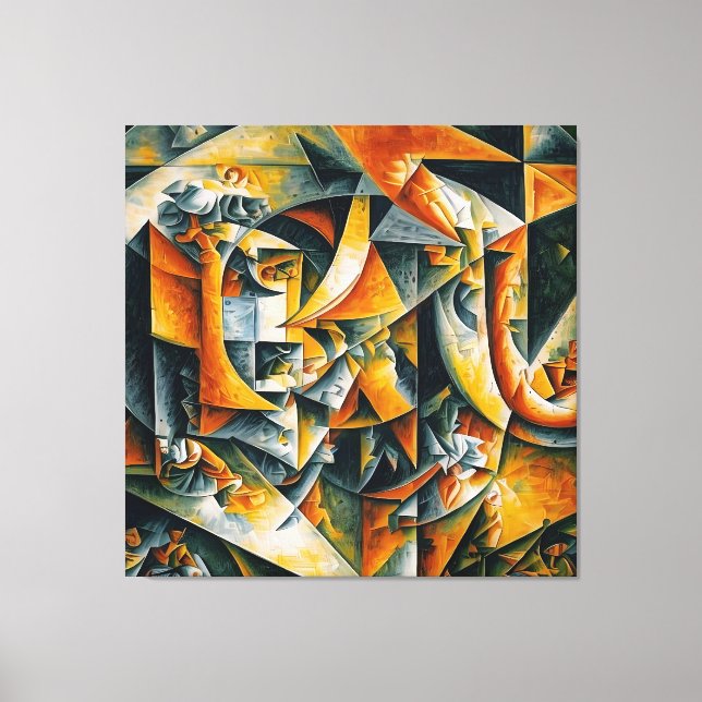 cubism landscape 2 canvas print (Front)