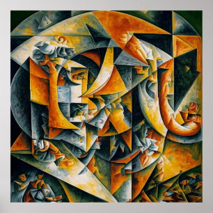 cubism landscape 2 poster