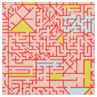 Cubism Maze Fabric