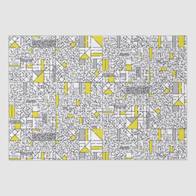 Cubism Maze Tissue Paper (Front)