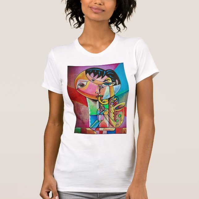 Cubism Musicians   T-Shirt (Front)