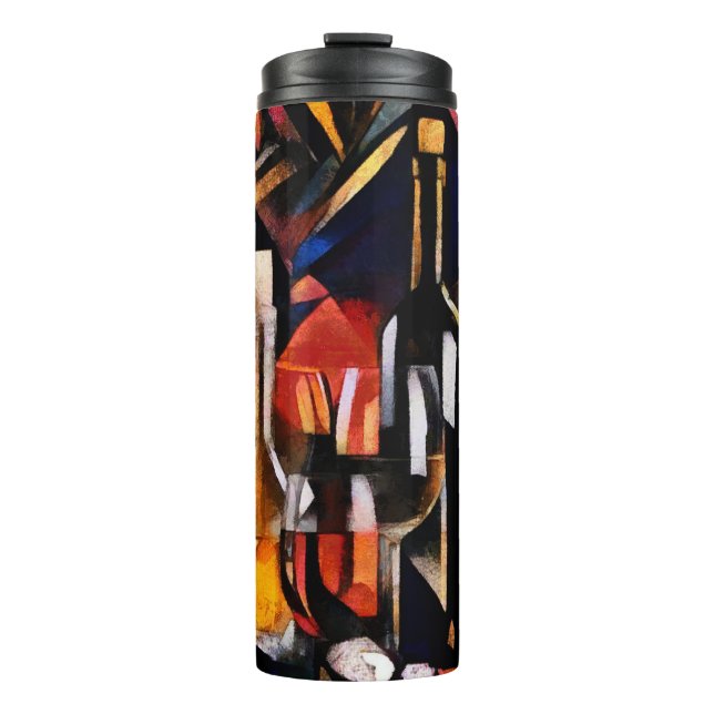 Cubism Wine Themes: Bottles & Grapes (Front)