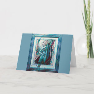 Cubist Art Deco Belly Dancer Card