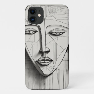 Cubist Art iPhone Case - Unique Abstract Design