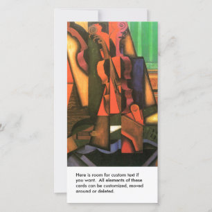 Cubist art Violin and Guitar painting by Juan Gris