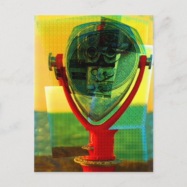 Cubist Binocular Postcard (Front)