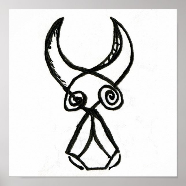 Cubist Bull Poster (Front)