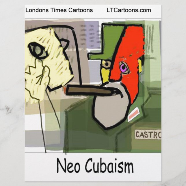 Cubist Castro NeoCubaism Funny (Front)