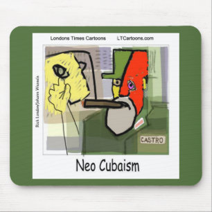 Cubist Castro NeoCubaism Funny Mouse Pad