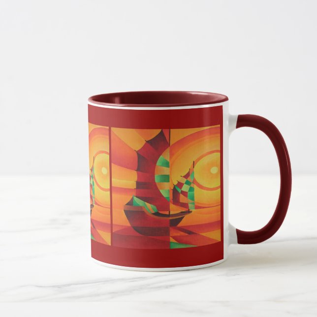 Cubist Junks On The Red Sea Mug (Right)