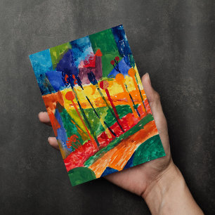 Cubist Landscape   Fritz Schaefler Card