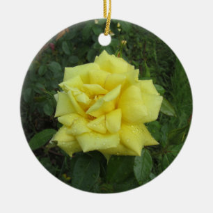 Cubist Rose Ceramic Tree Decoration