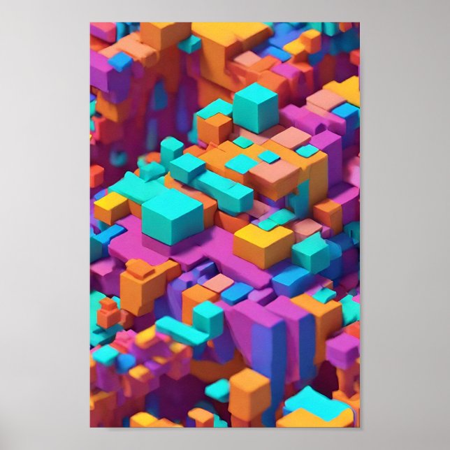 Cubist Spectrum 3D Poster (Front)