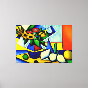Cubist Still Life Canvas Print