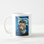 Cubist-style Theodore Herzl mug<br><div class="desc">Cubist style Theodore Herzl Painting,  Stand with Israel,  Support Magen David Adom fundraiser</div>