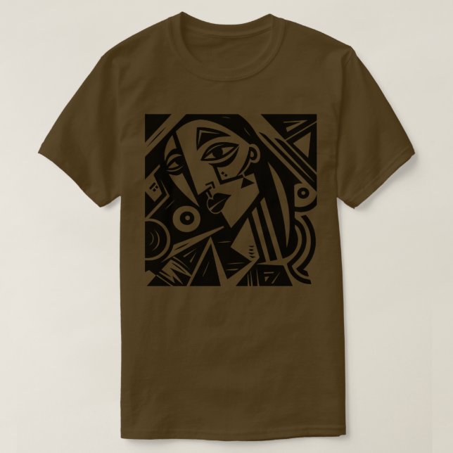 Cubist Witch T-Shirt (Design Front)