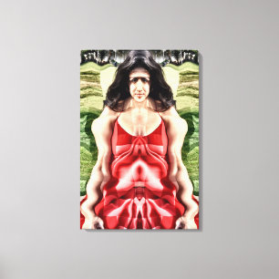 Cubist Woman Canvas Print