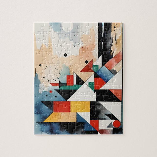 Cubistic Coast Architecture Jigsaw Puzzle (Vertical)