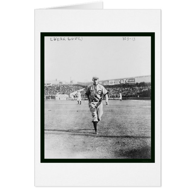 Cubs Johnny Evers Baseball 1909 (Front)