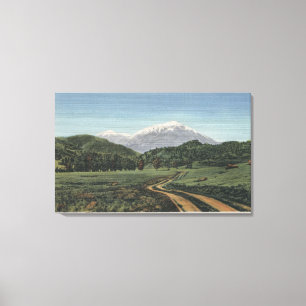 Cuchara, Colorado - View of the Spanish Peaks Canvas Print