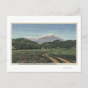 Cuchara, Colorado - View of the Spanish Peaks Postcard