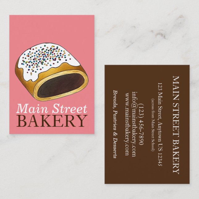Cucidati Cuccidati Italian Fig Christmas Cookies Business Card (Front/Back)