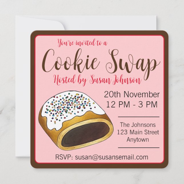 Cucidati Cuccidati Italian Fig Christmas Cookies Invitation (Front)