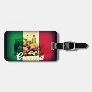 Cucina Italian Flag Luggage Tag