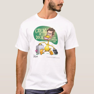 Cuck a Duck cartoon by Ben Garrison T-Shirt