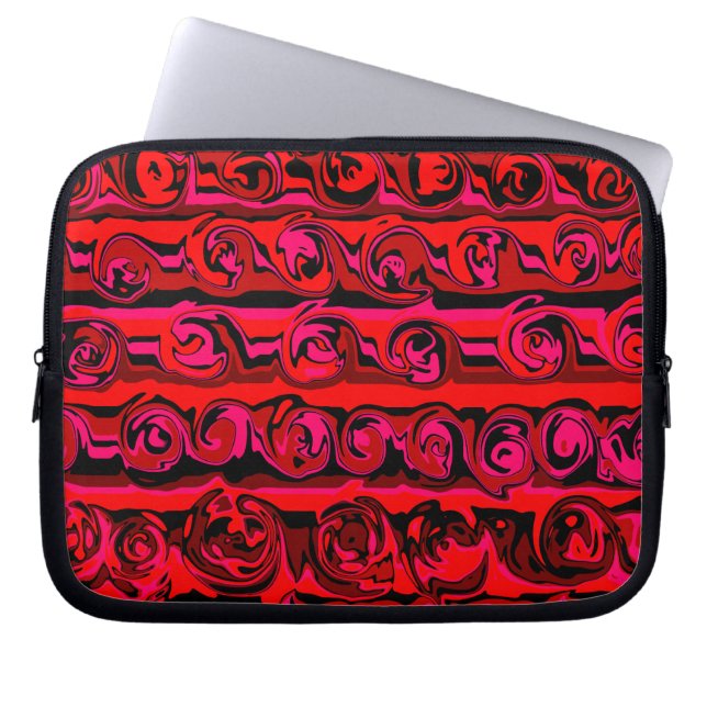 Cuckoo Abstract Swirl Laptop Sleeve (Front)