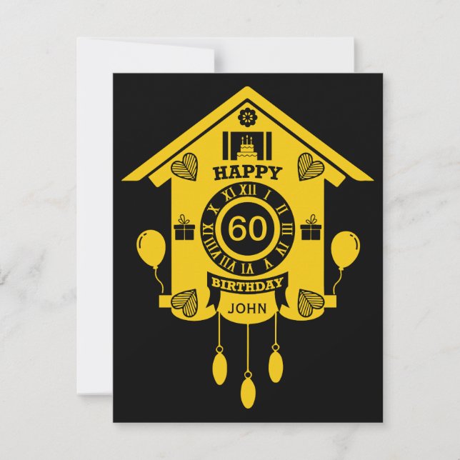 Cuckoo Clock Time Happy Birthday (Front)