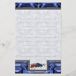 Cuckoo Wasp Blue Lined Stationery
