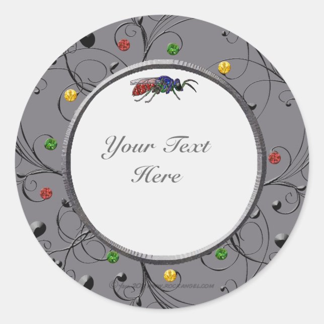 Cuckoo Wasp Classic Round Sticker (Front)