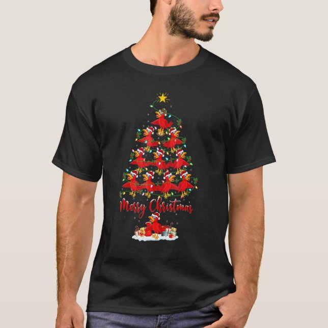 Cuckoos  Xmas Lights Cuckoos Christmas Tree T-Shirt (Front)