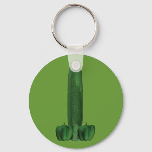 Cucumber And Peppers Key Ring