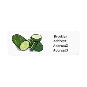 Cucumber cartoon illustration