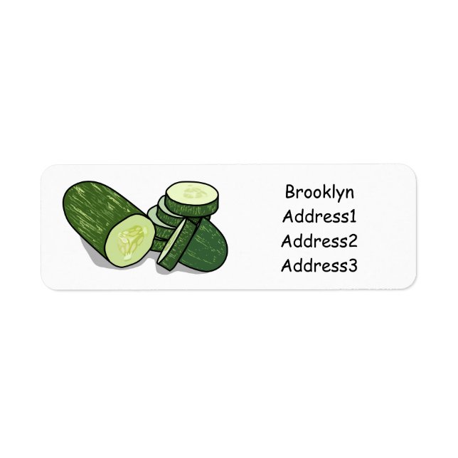 Cucumber cartoon illustration (Front)